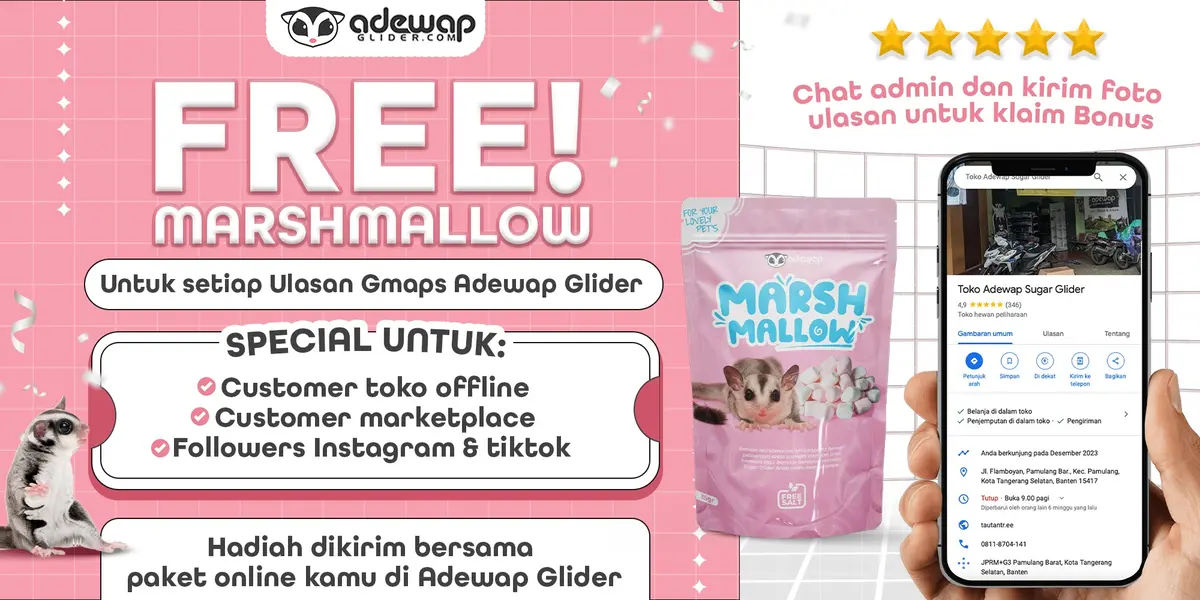 Free Marshmallow untuk Ulasan Gmaps